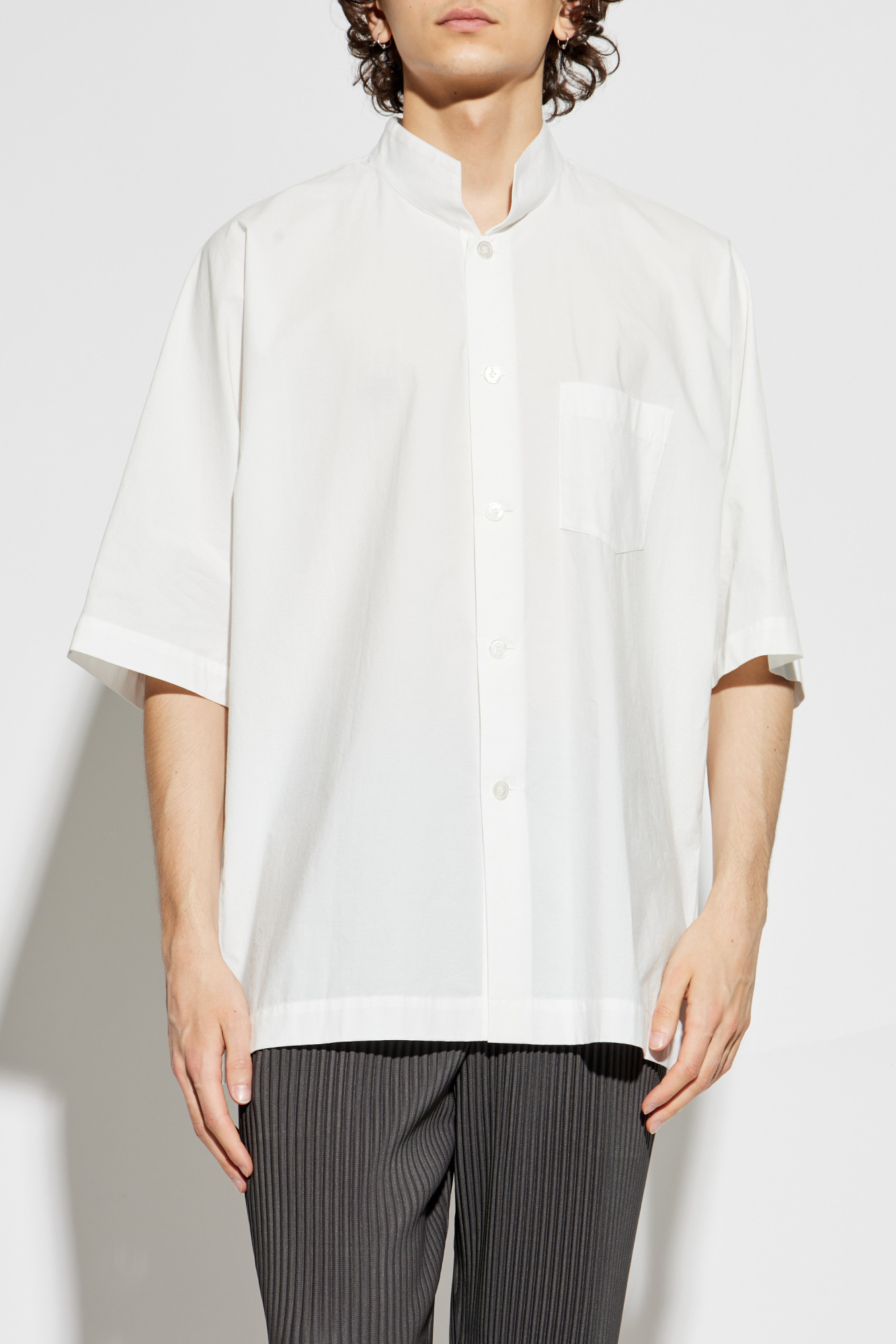 White Shirt with Pocket Homme Plissé Issey Miyake - Vitkac